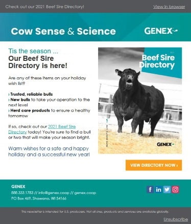 Cow Sense & Science - Beef Catalogue