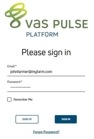 VAS PULSE Platform Login